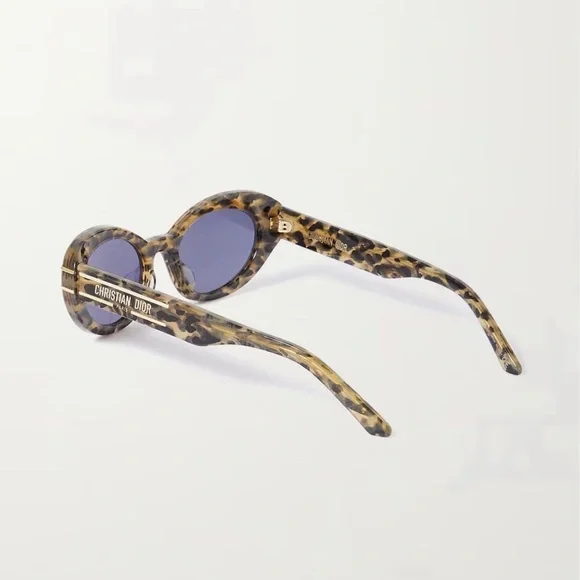 Christian Dior Signature Tortoiseshell Acetate Cat Eye Sunglasses